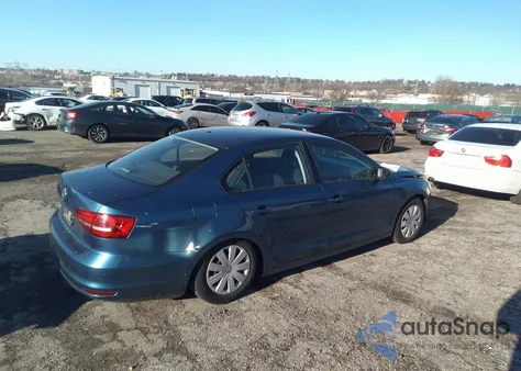 2015 Volkswagen Jetta 2.0L S из США, поврежденный, VIN 3VW2K7AJ6FM348956